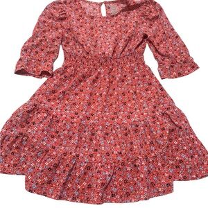 Wonder Nation Red Floral Kids Dress